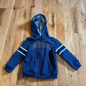 OSH KOSH B'gosh blue zip up hoodie 3T